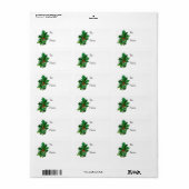 Weihnachtsfeiertag Adressaufkleber (Vorne)