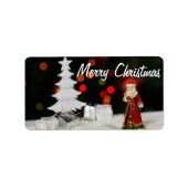 Weihnachtsfeiertag Adressaufkleber (Vorne)