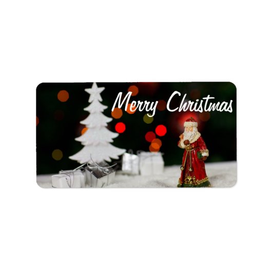 Weihnachtsfeiertag Adressaufkleber (Vorne)
