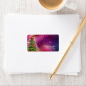 Weihnachtsfeiertag Adressaufkleber (Insitu)