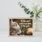 Weihnachtsfeiertag am Nordpol nach Überquerung Postkarte (Stehend Vorderseite)