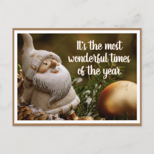 Weihnachtsfeiertag am Nordpol nach Überquerung Postkarte