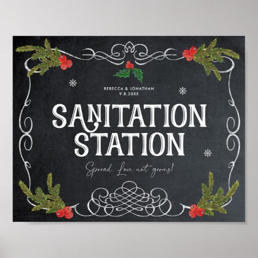 Weihnachtsfeiertag am Sanitärstation Poster (Vorne)