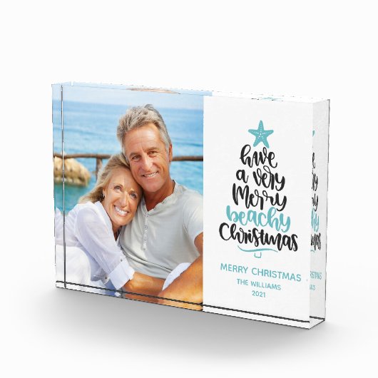 Weihnachtsfeiertag am Strand Fotoblock (Rechts)