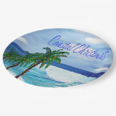 Weihnachtsfeiertag an der Küste - Teller (Schrägansicht)