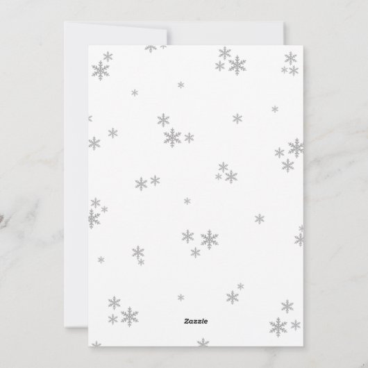 Weihnachtsfeiertag Ankündigung (Rückseite)