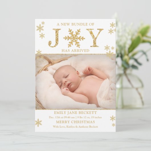 Weihnachtsfeiertag Ankündigung (Stehend Vorderseite)