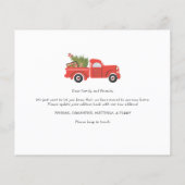 Weihnachtsfeiertag-Ankündigung (Rückseite)