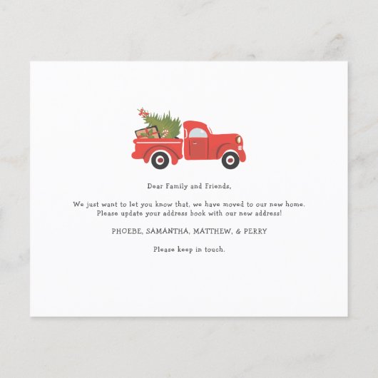 Weihnachtsfeiertag-Ankündigung (Rückseite)