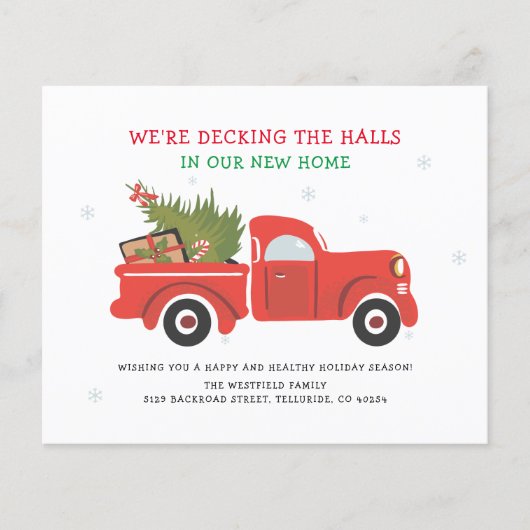 Weihnachtsfeiertag-Ankündigung (Vorderseite)