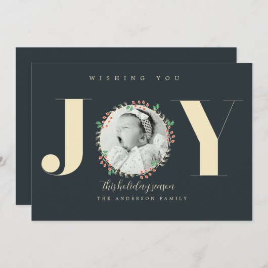 Weihnachtsfeiertag - Ankündigung des Neuen Babys (Vorne/Hinten)