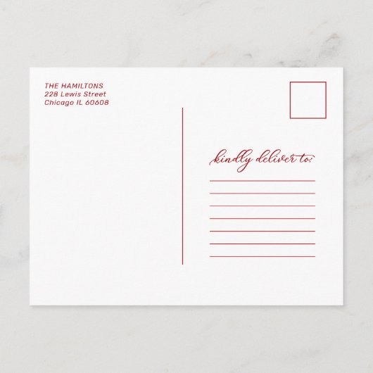 Weihnachtsfeiertag Ankündigung Foto (Rückseite)