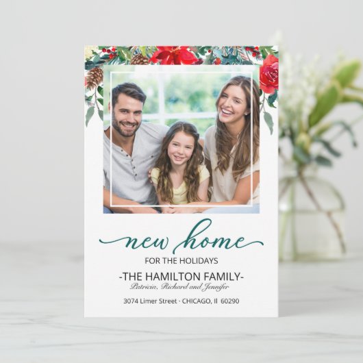 Weihnachtsfeiertag Ankündigung Foto (Stehend Vorderseite)