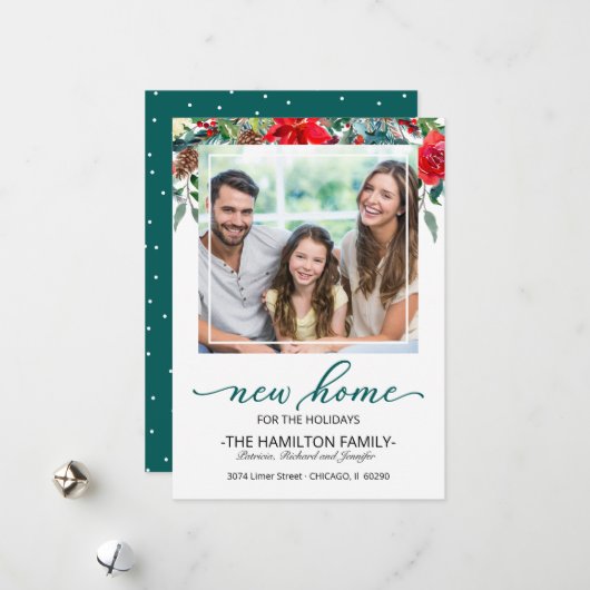 Weihnachtsfeiertag Ankündigung Foto (Vorderseite/Rückseite Beispiel)