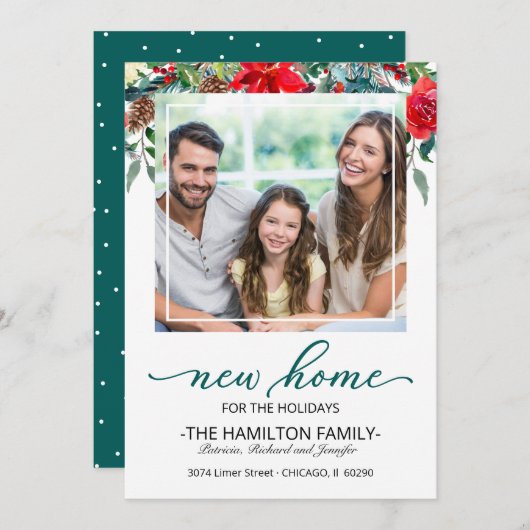 Weihnachtsfeiertag Ankündigung Foto (Vorne/Hinten)