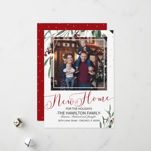 Weihnachtsfeiertag Ankündigung Foto (Vorderseite/Rückseite Beispiel)