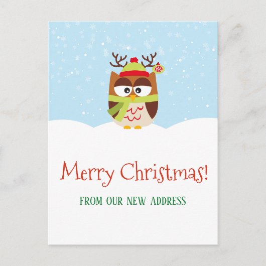 Weihnachtsfeiertag Ankündigung Neue Adresse (Vorderseite)