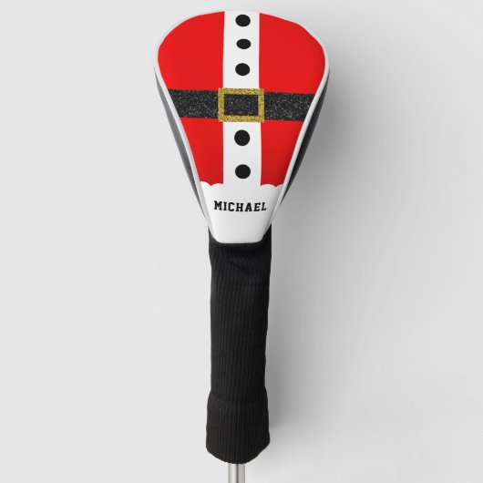 Weihnachtsfeiertag Anzug Moderner Glitzer Gürtel Golf Headcover (Vorderseite)
