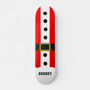 Weihnachtsfeiertag Anzug Moderner Glitzer Gürtel Skateboard