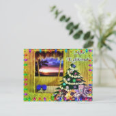 Weihnachtsfeiertag auf Hawaii - Gruß auf Postkarte (Stehend Vorderseite)