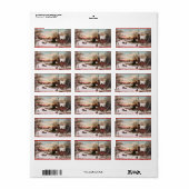 Weihnachtsfeiertag - Aufkleber Adressaufkleber (Vorne)