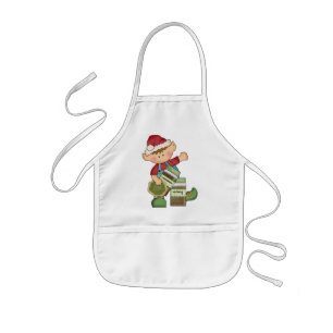 Weihnachtsfeiertag Backen Elf Kinder Schürze