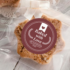 Weihnachtsfeiertag Backgeschenk Runder Aufkleber