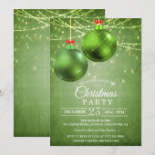 Weihnachtsfeiertag Bauble Einladung (Vorne/Hinten)