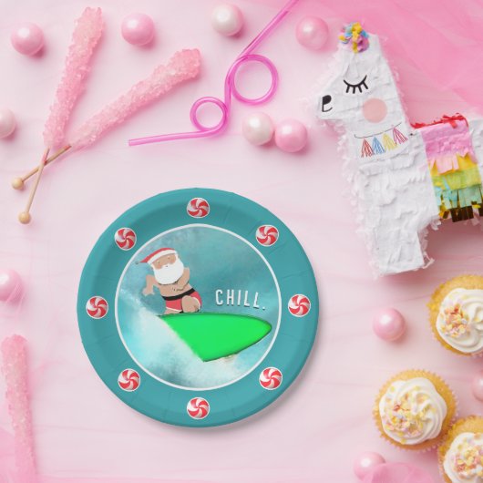 Weihnachtsfeiertag Beach Party Pappteller (Party)