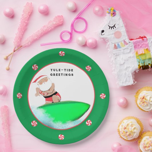 Weihnachtsfeiertag Beach Party Pappteller (Party)