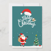 Weihnachtsfeiertag bearbeitbar druckbar einladung (Vorderseite)