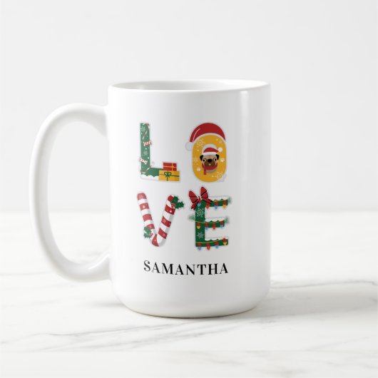 Weihnachtsfeiertag - Benutzerlicher Keepake Kaffeetasse (Links)