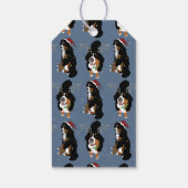 Weihnachtsfeiertag Bernese Mountain Dog Geschenkanhänger (Rückseite)