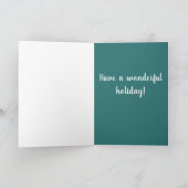 Weihnachtsfeiertag Bernese Mountain Dog Karte (Innenseite)