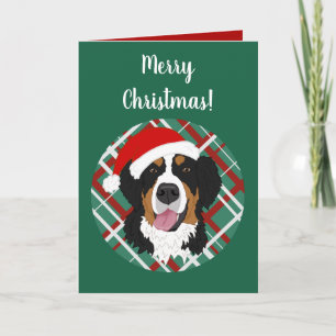 Weihnachtsfeiertag Bernese Mountain Dog Karte