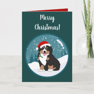 Weihnachtsfeiertag Bernese Mountain Dog Karte