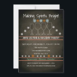Weihnachtsfeiertag Black Chalkboard Snowflake Part Einladung<br><div class="desc">Das ist ein schönes Weihnachtsfest Black Chalkboard Snowflake Party Familie Party Einladung Karte.</div>