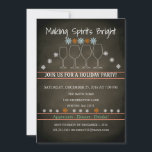 Weihnachtsfeiertag Black Chalkboard Snowflake Part Einladung<br><div class="desc">Das ist ein schönes Weihnachtsfest Black Chalkboard Snowflake Party Familie Party Einladung Karte.</div>