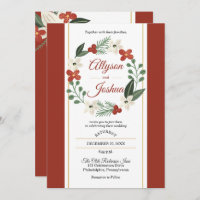 Weihnachtsfeiertag Blumenregen | Berries Wedding