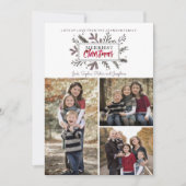 Weihnachtsfeiertag | Botanisch | Fotokarte Feiertagskarte (Vorderseite)