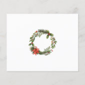 Weihnachtsfeiertag Botanische Einladung Flyer (Hinten)