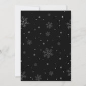 Weihnachtsfeiertag Bowling Pajama Pizza Party Blac Einladung (Rückseite)