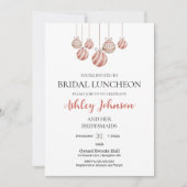 Weihnachtsfeiertag Bridal Luncheon Einladung (Vorderseite)