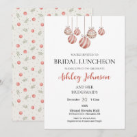 Weihnachtsfeiertag Bridal Luncheon Einladung