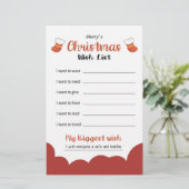 Weihnachtsfeiertag Briefpapier (Stehend Vorderseite)