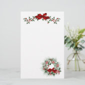 Weihnachtsfeiertag Briefpapier (Stehend Vorderseite)