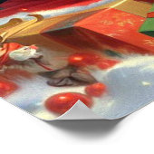 Weihnachtsfeiertag Button auf Poster (Ecke)