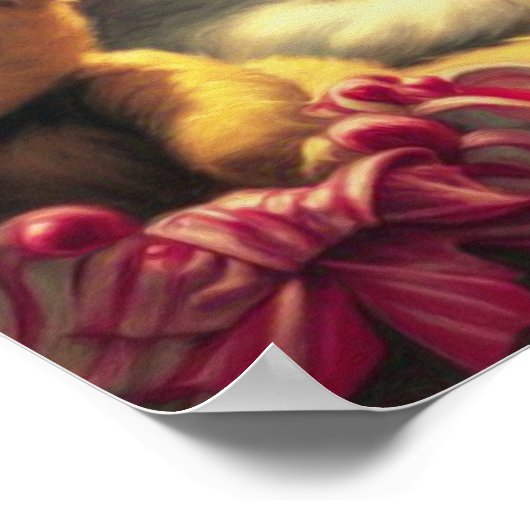 Weihnachtsfeiertag Button auf Poster (Ecke)