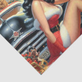 Weihnachtsfeiertag Button auf Seidenpapier (Ausschnitt)