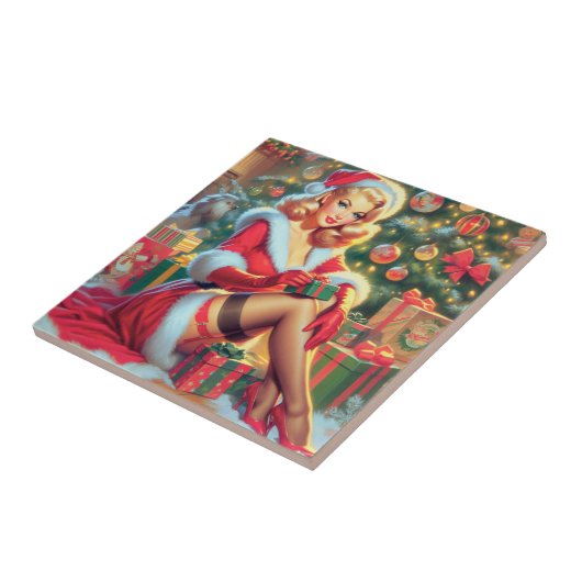 Weihnachtsfeiertag Button Up Fliese (Seite)